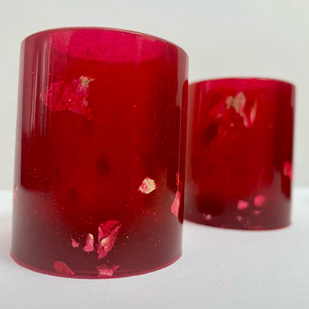 Red shot glasses (Set of 2)